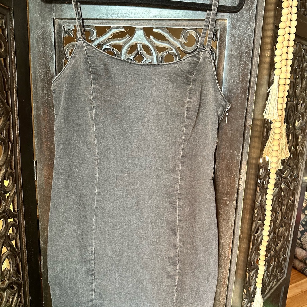 H&M Charcoal Denim Dress
